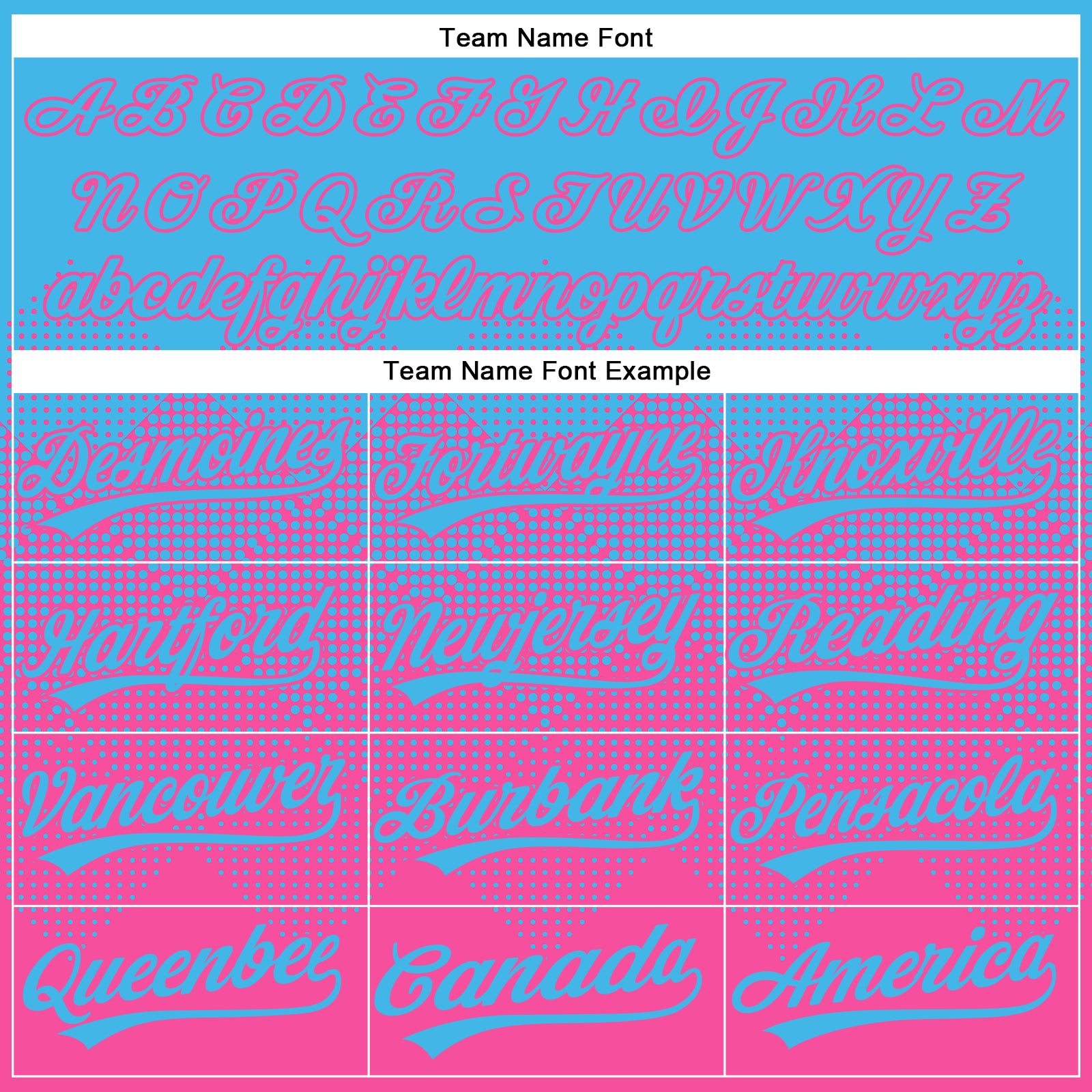 Custom Sky Blue Pink 3D Gradient Square Shape Two-Button Unisex Softball Jersey