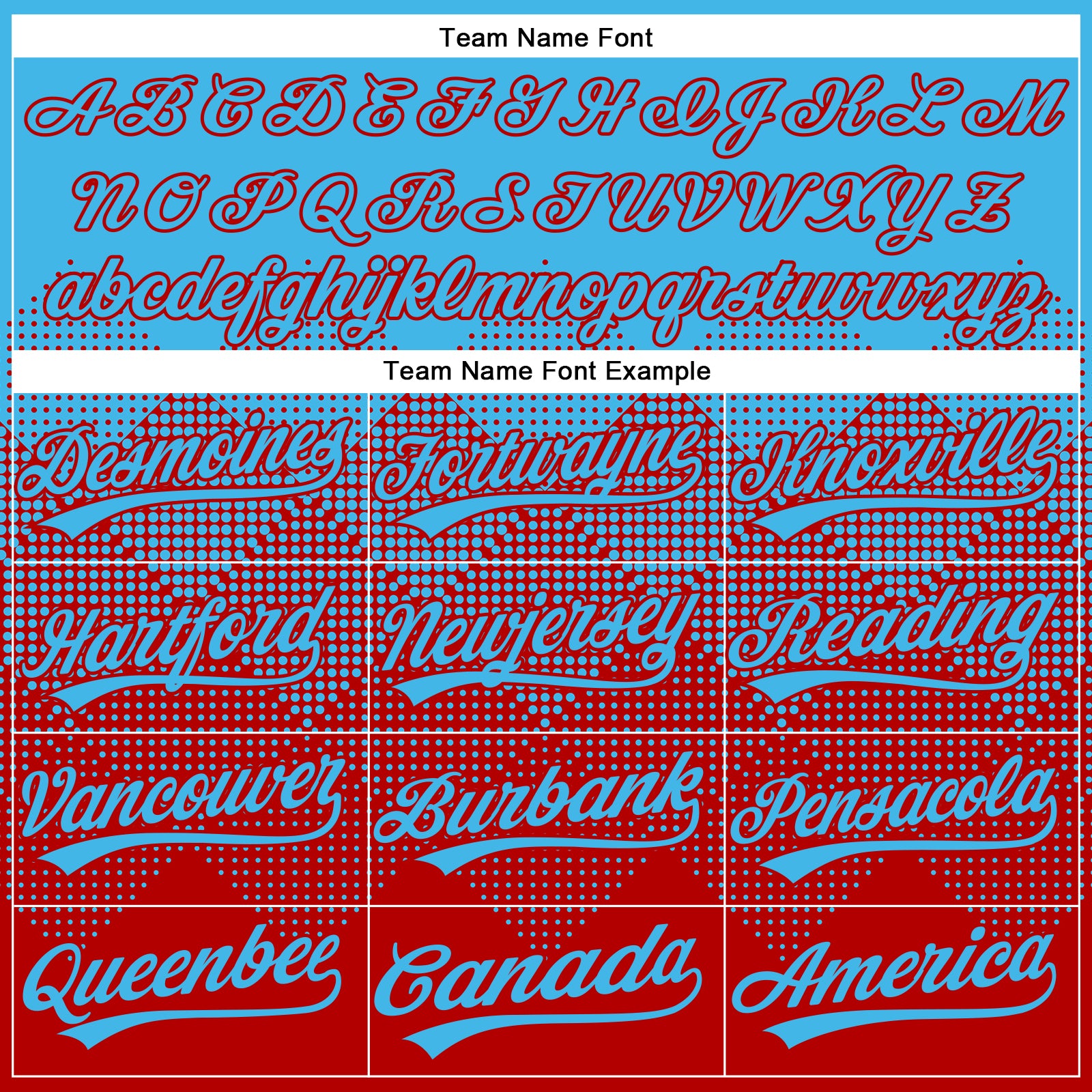 Custom Sky Blue Red 3D Gradient Square Shape Two-Button Unisex Softball Jersey