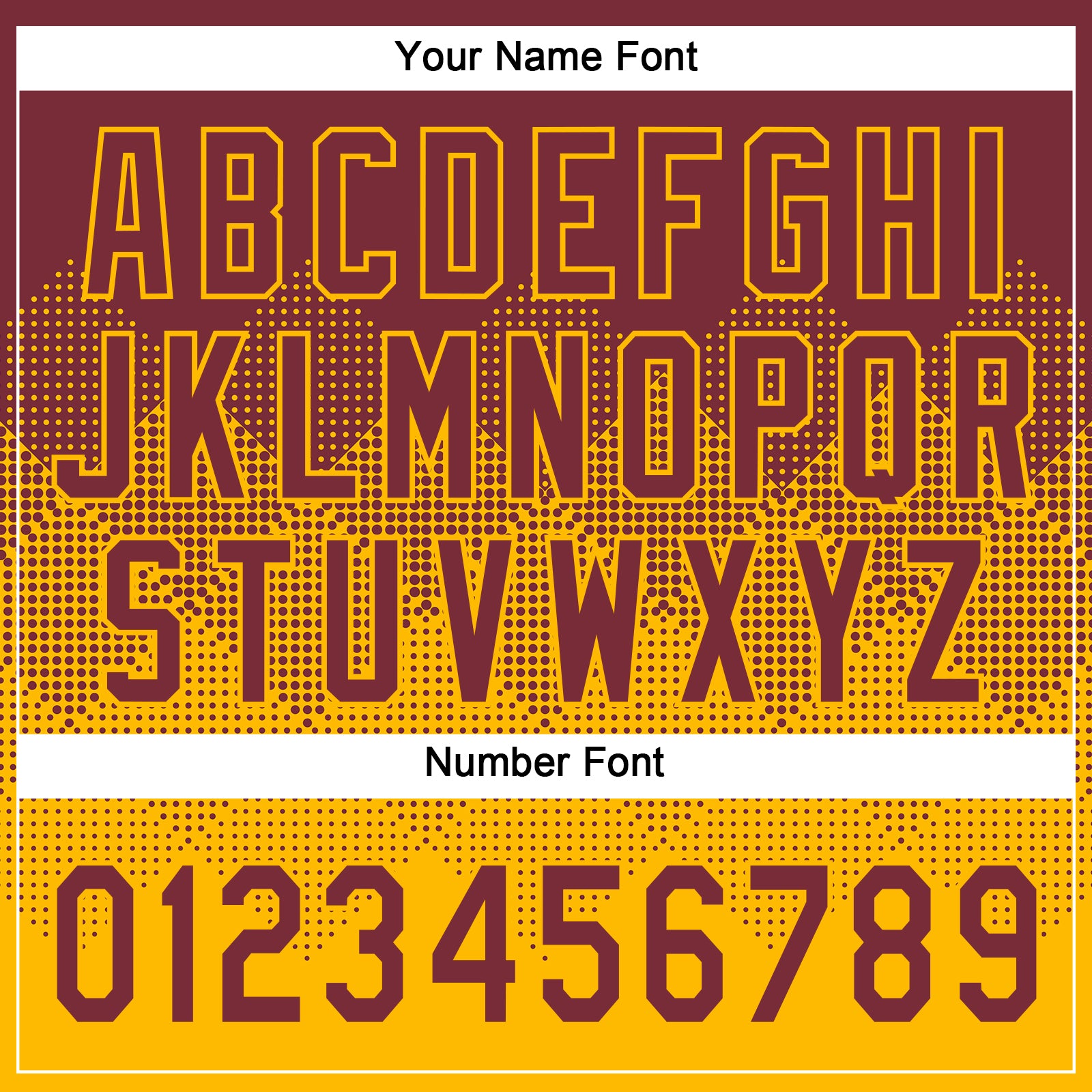 Custom Burgundy Gold 3D Gradient Square Shape Two-Button Unisex Softball Jersey