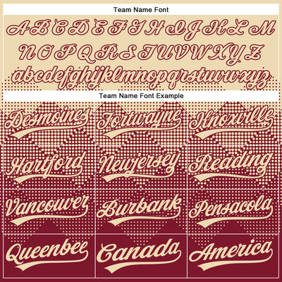 Custom Cream Crimson 3D Gradient Square Shape Two-Button Unisex Softball Jersey