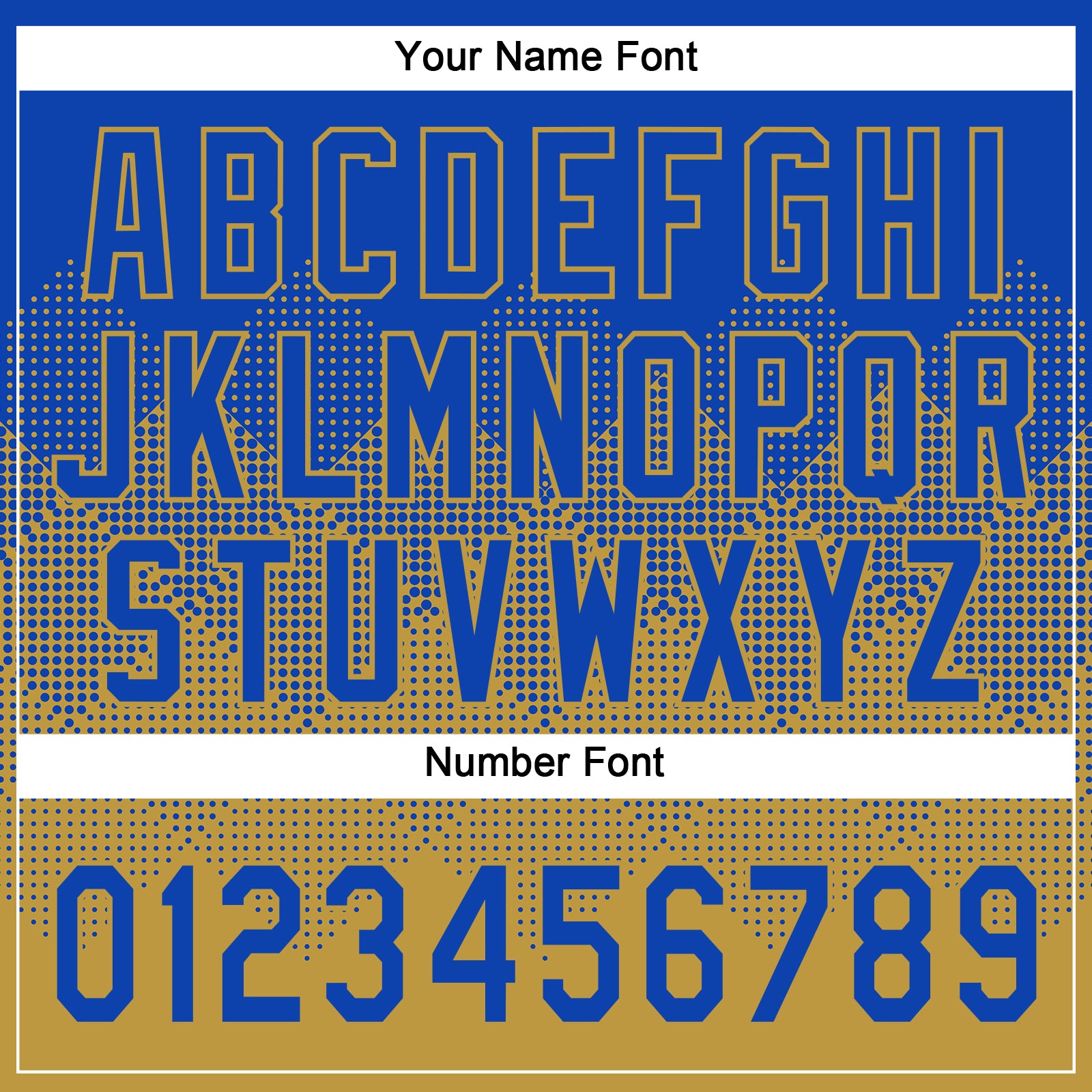 Custom Thunder Blue Old Gold 3D Gradient Square Shape Two-Button Unisex Softball Jersey