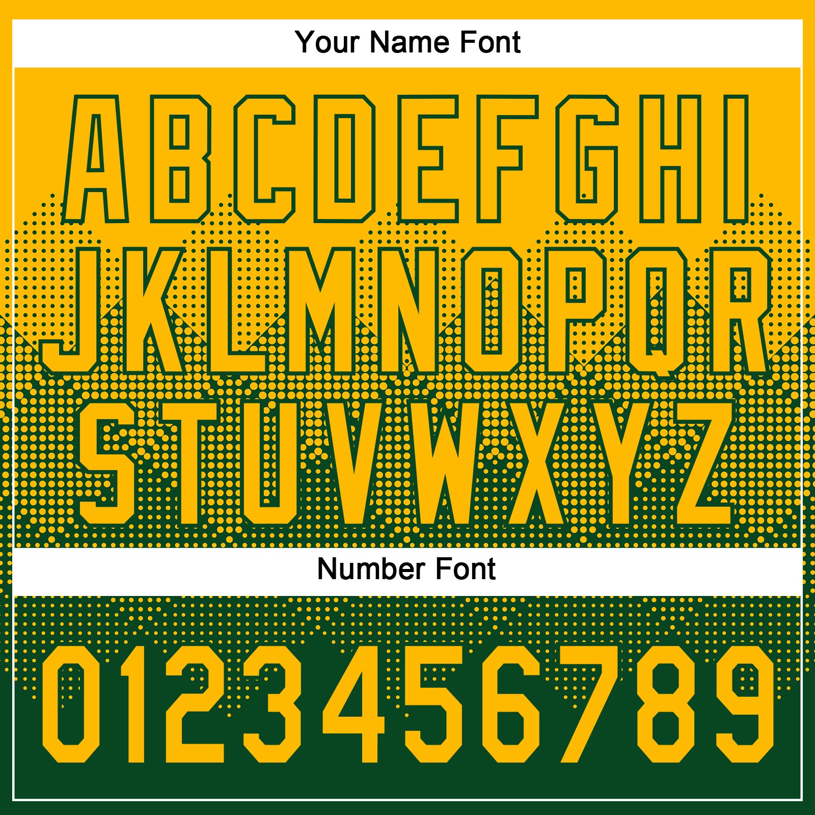 Custom Gold Green 3D Gradient Square Shape Two-Button Unisex Softball Jersey