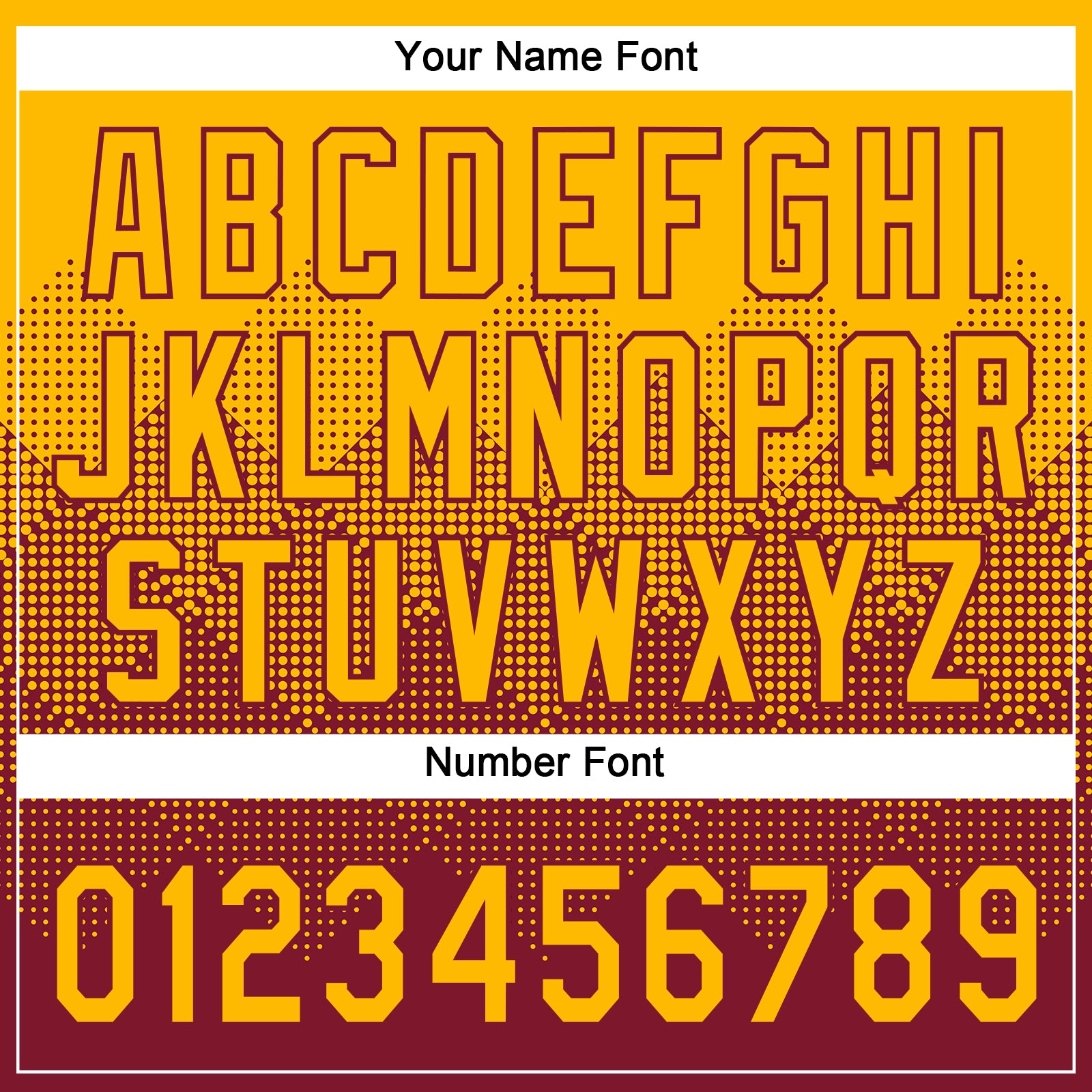 Custom Gold Crimson 3D Gradient Square Shape Two-Button Unisex Softball Jersey