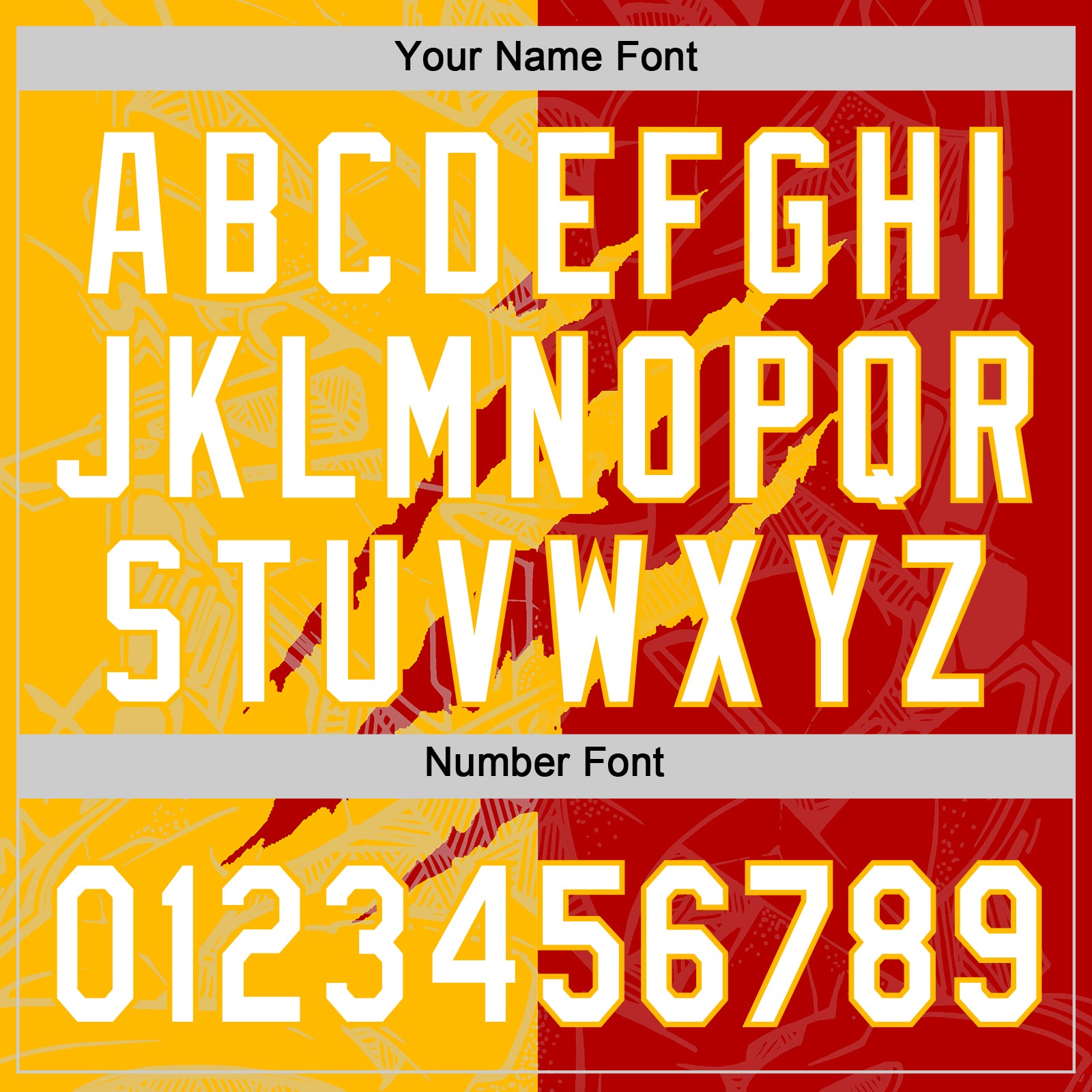 Custom Graffiti Pattern White Red-Gold 3D Scratch Two-Button Unisex Softball Jersey