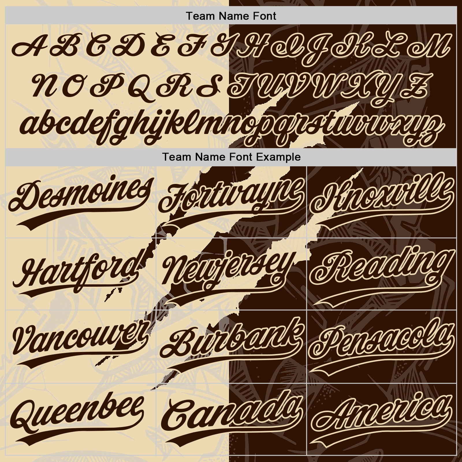 Custom Graffiti Pattern Brown-Cream 3D Scratch Two-Button Unisex Softball Jersey