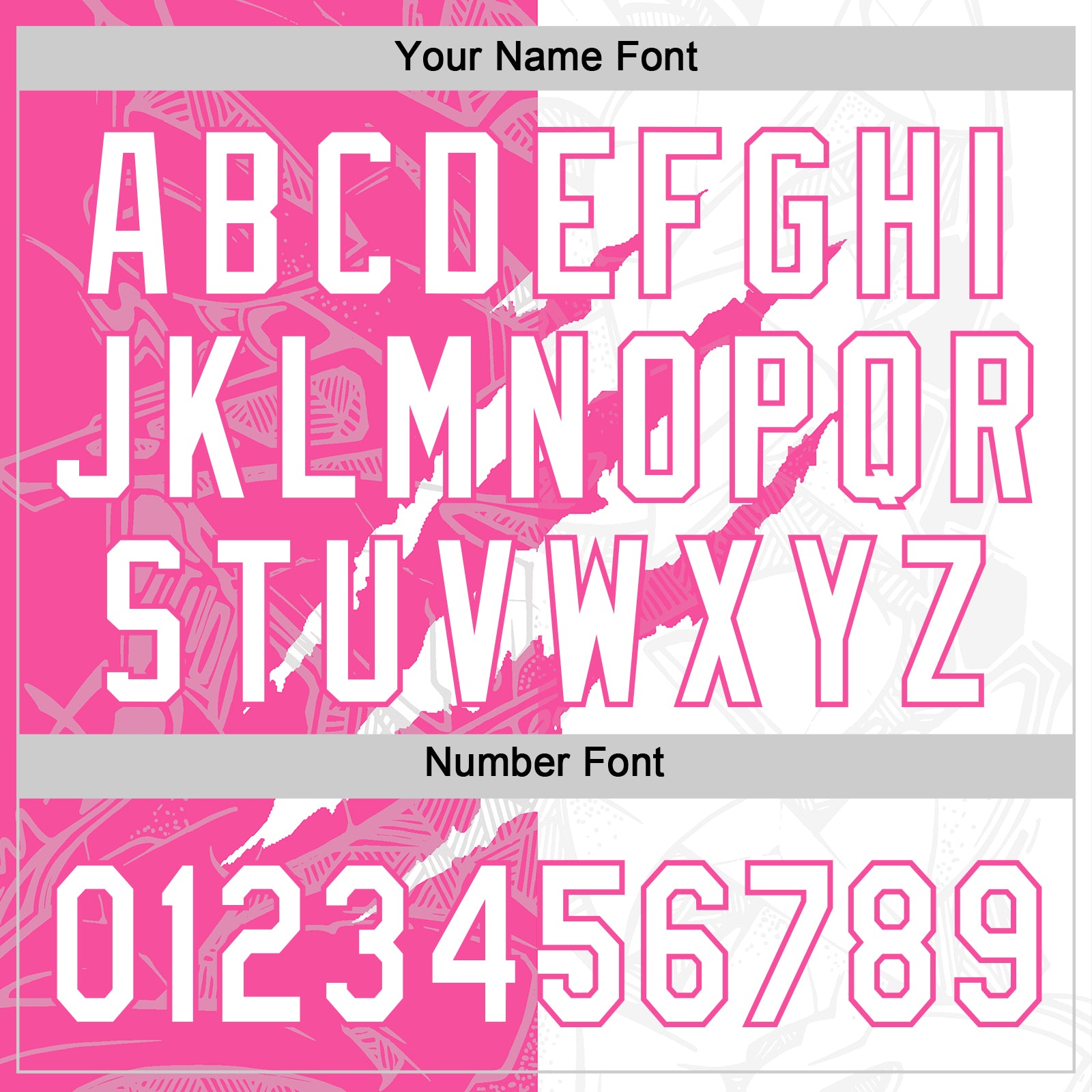 Custom Graffiti Pattern White-Pink 3D Scratch Two-Button Unisex Softball Jersey