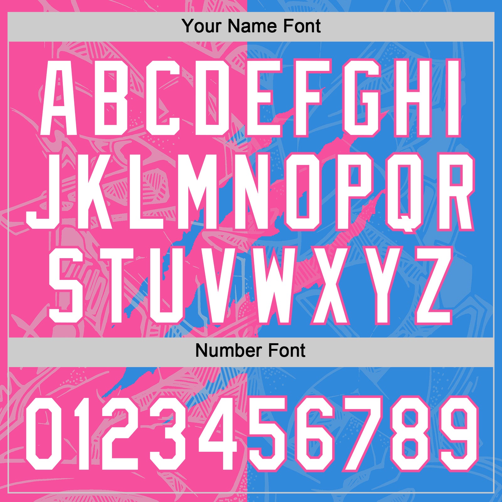 Custom Graffiti Pattern White Electric Blue-Pink 3D Scratch Two-Button Unisex Softball Jersey