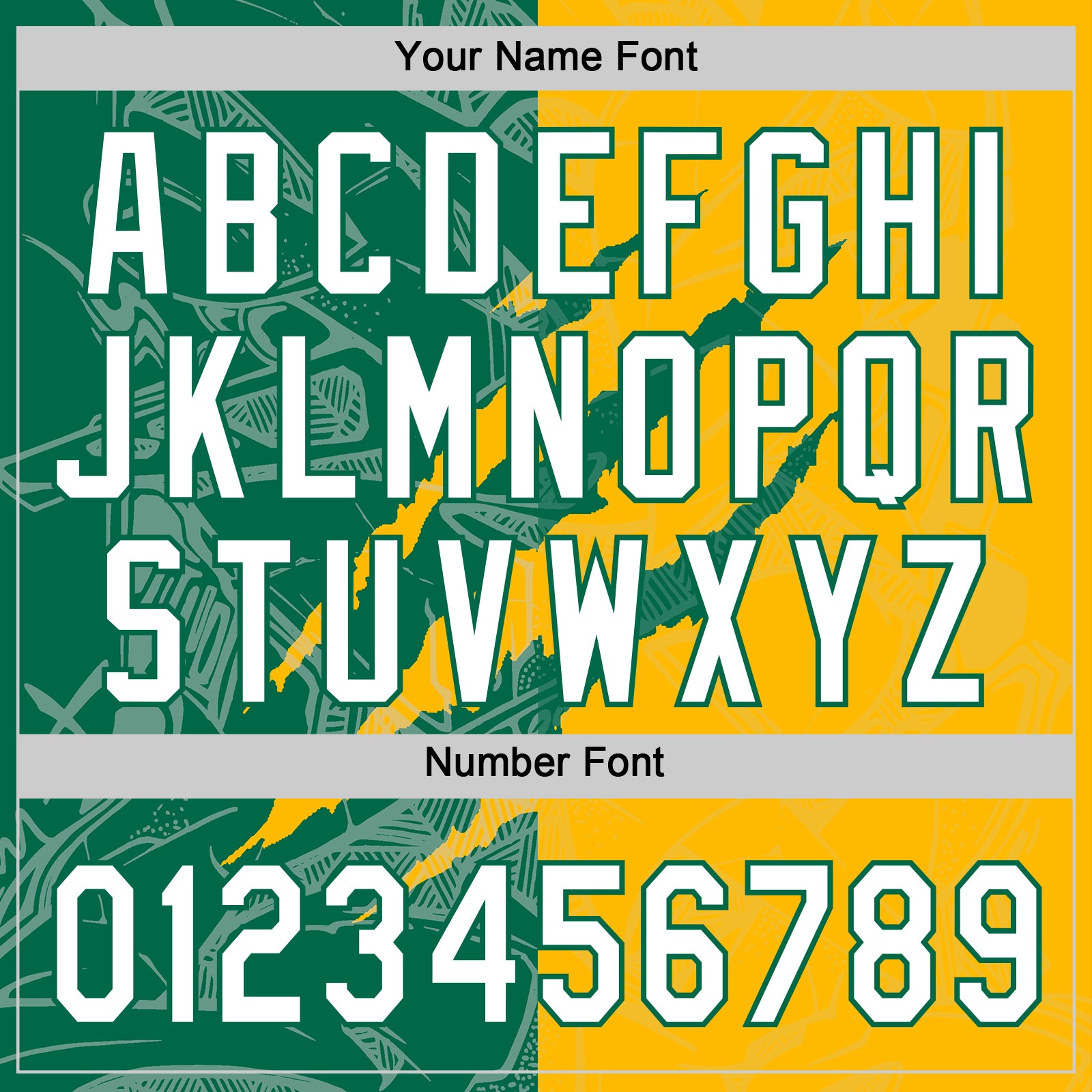 Custom Graffiti Pattern White Gold-Kelly Green 3D Scratch Two-Button Unisex Softball Jersey