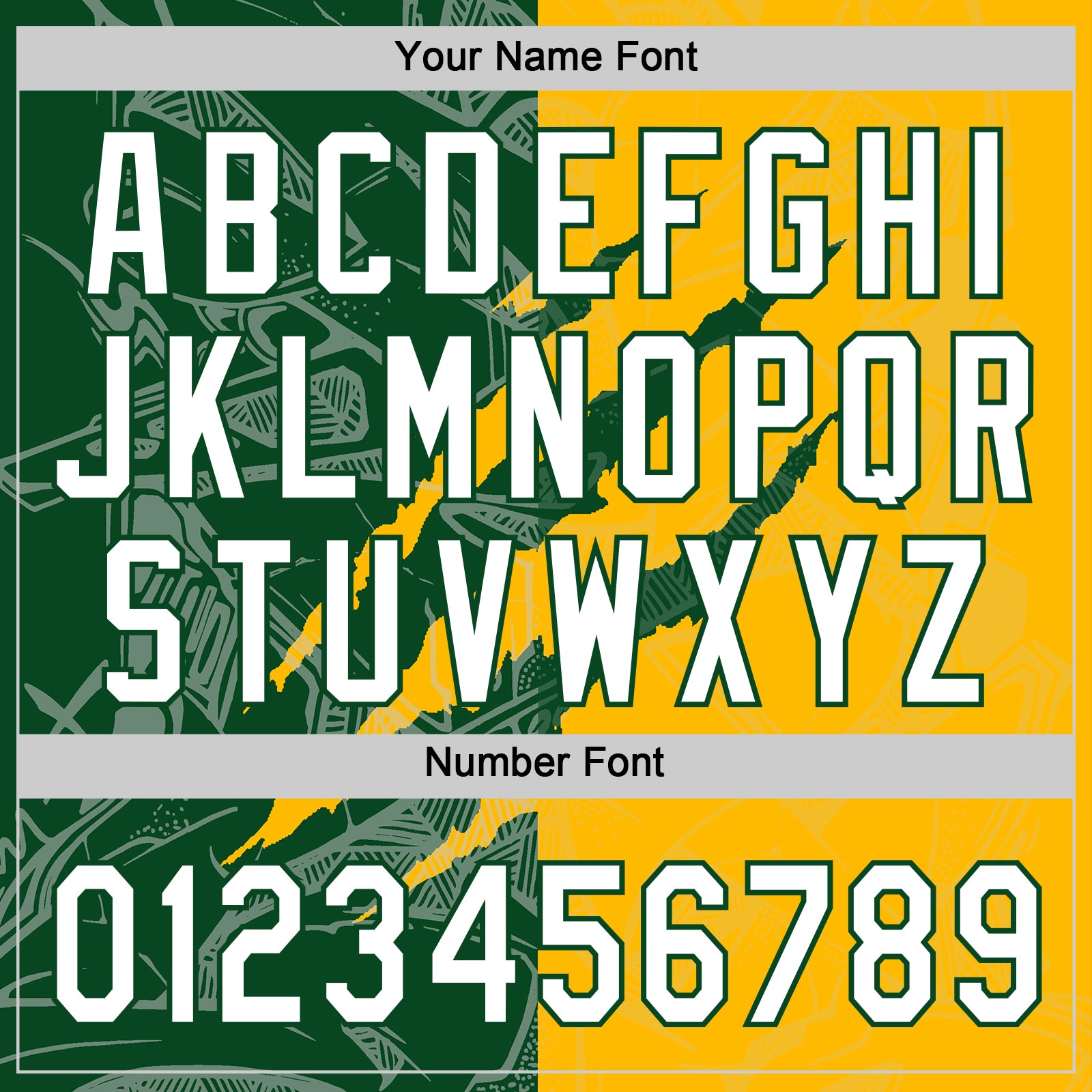 Custom Graffiti Pattern White Gold-Green 3D Scratch Two-Button Unisex Softball Jersey