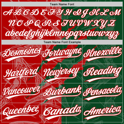Custom Graffiti Pattern White Green-Red 3D Scratch Two-Button Unisex Softball Jersey