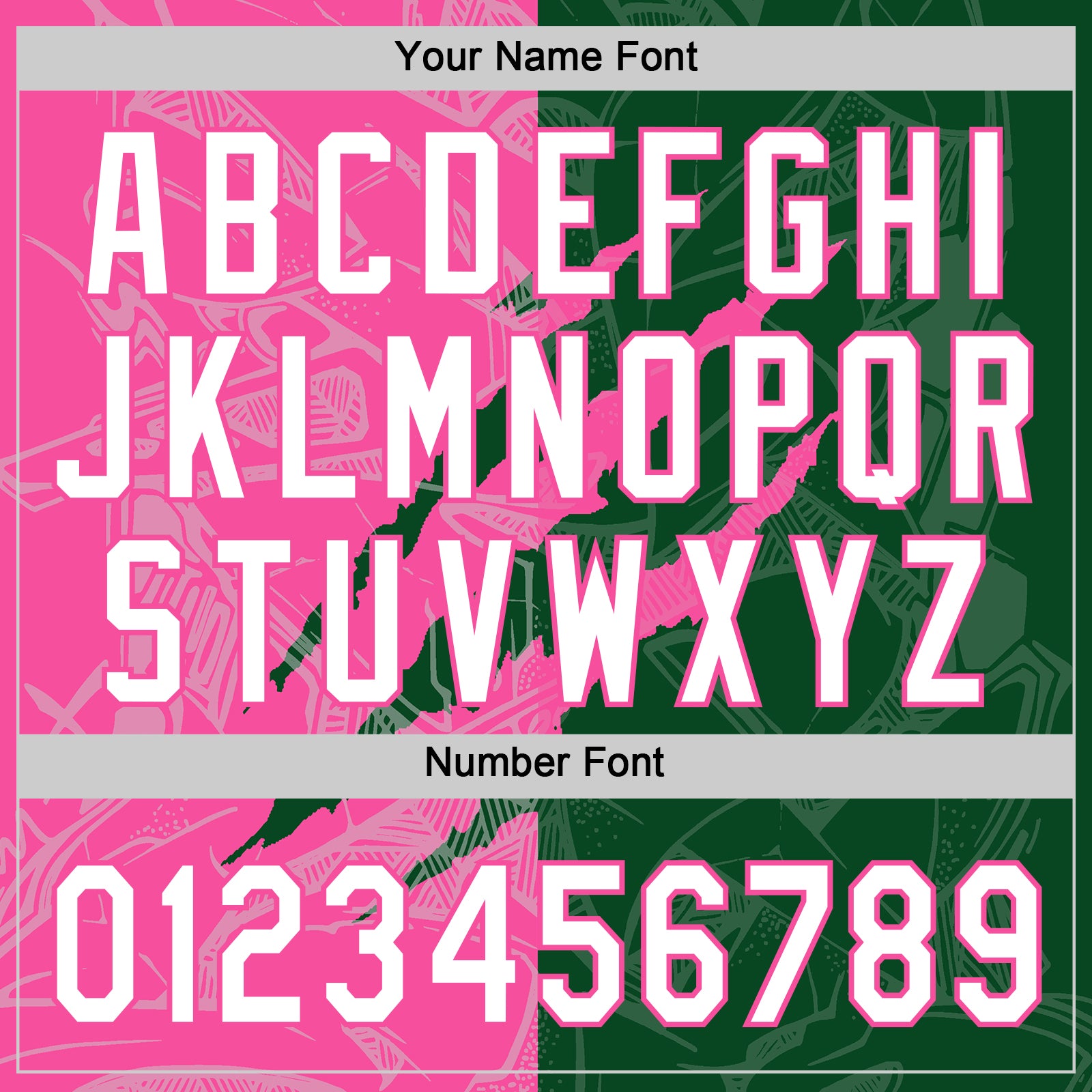 Custom Graffiti Pattern White Green-Pink 3D Scratch Two-Button Unisex Softball Jersey