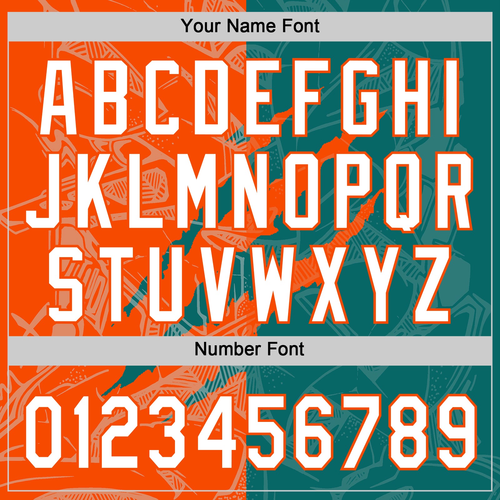 Custom Graffiti Pattern White Teal-Orange 3D Scratch Two-Button Unisex Softball Jersey