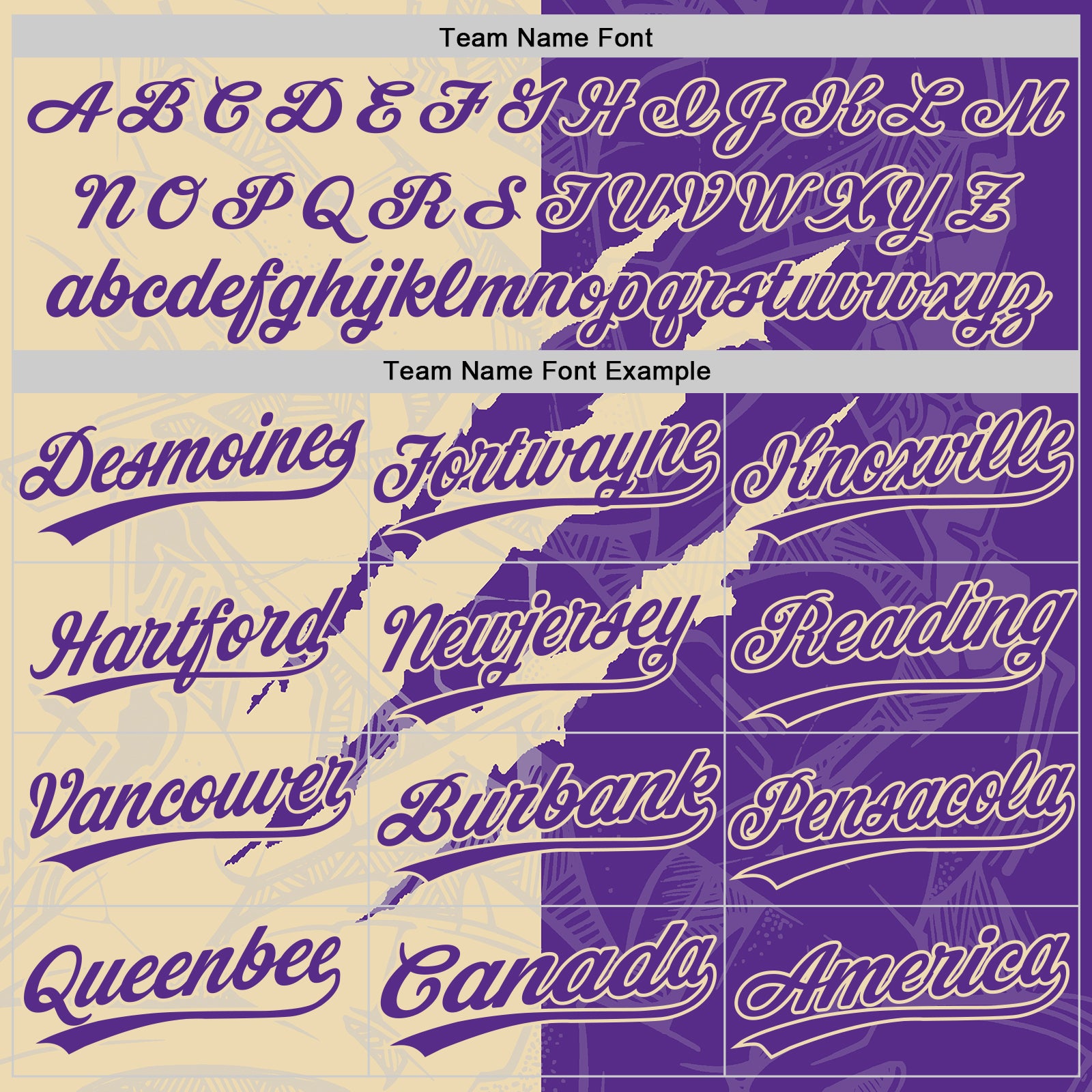 Custom Graffiti Pattern Purple-Cream 3D Scratch Two-Button Unisex Softball Jersey