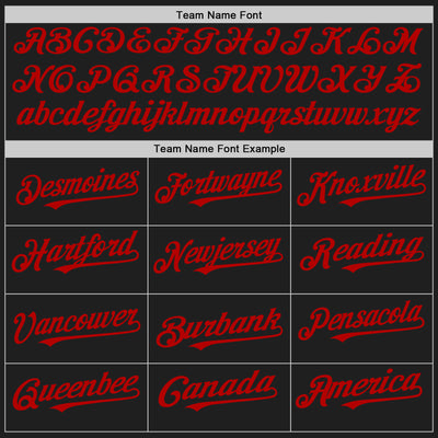 Custom Black Cream-Red Pinstripe Authentic Split Fashion Baseball Jersey