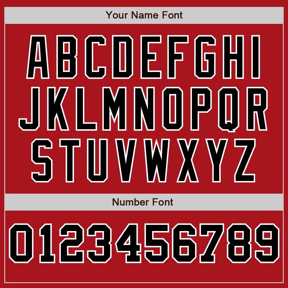 Custom Red White-Black Pinstripe Authentic Split Fashion Baseball Jersey