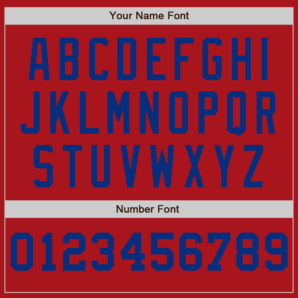 Custom Red Cream-Royal Pinstripe Authentic Split Fashion Baseball Jersey