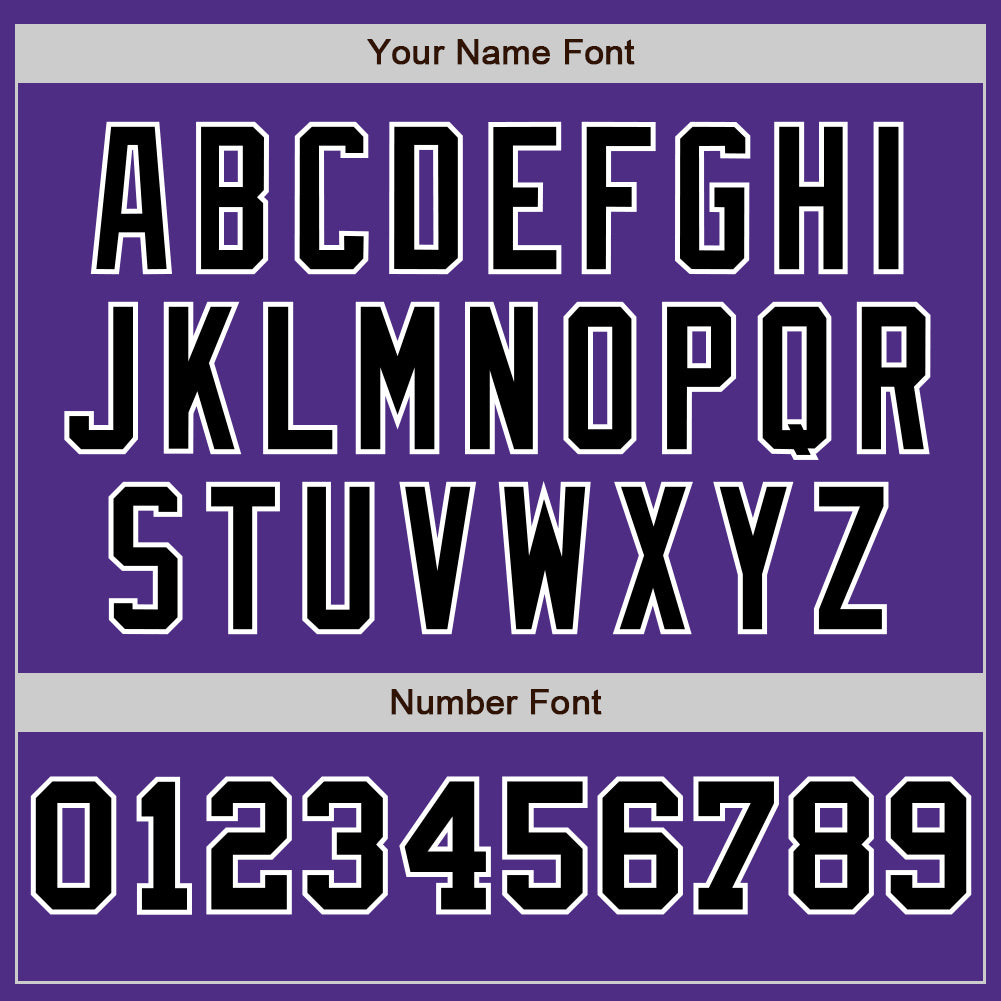 Custom Purple White-Black Pinstripe Authentic Split Fashion Baseball Jersey