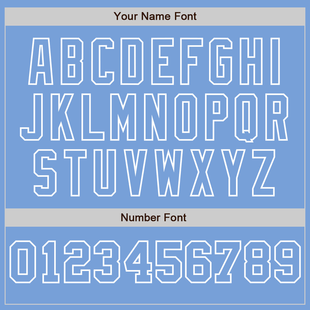 Custom Light Blue White-Light Blue Pinstripe Authentic Split Fashion Baseball Jersey