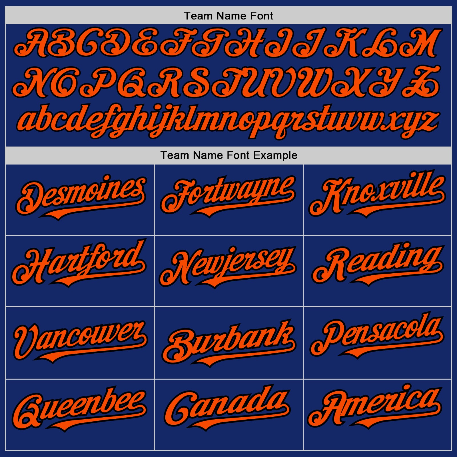 Custom Royal Black-Orange Pinstripe Authentic Split Fashion Baseball Jersey