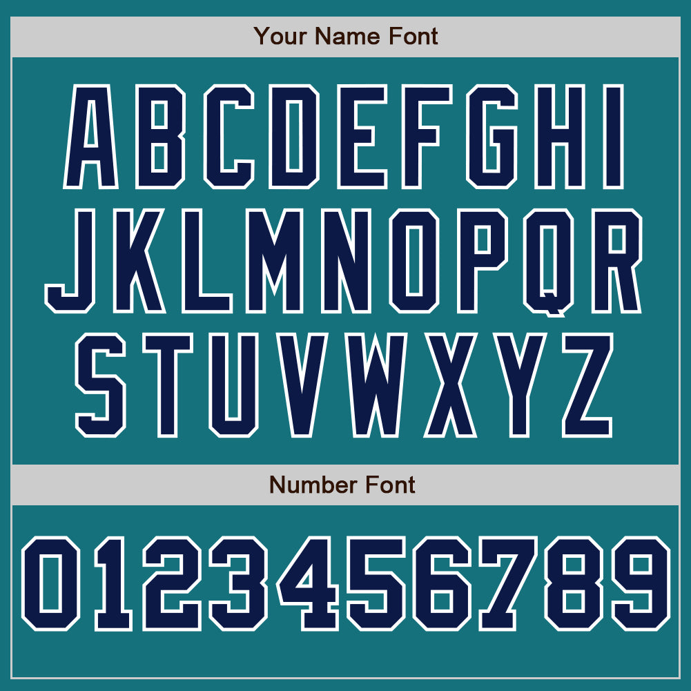 Custom Teal White-Navy Pinstripe Authentic Split Fashion Baseball Jersey