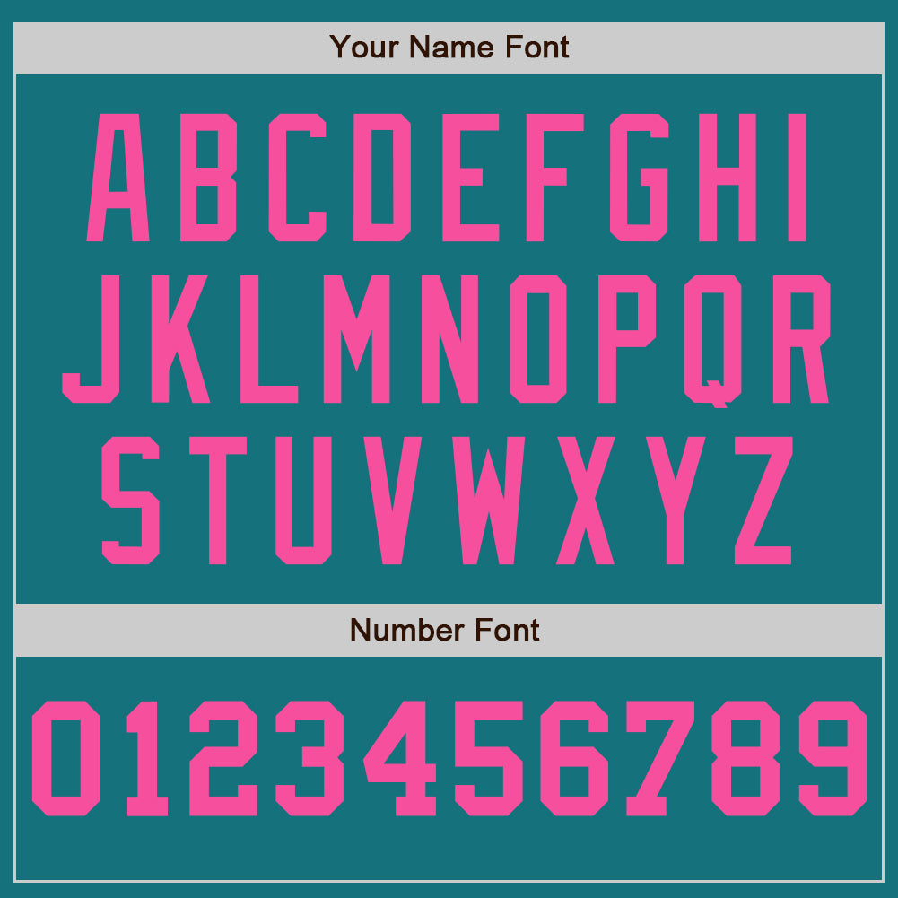 Custom Teal White-Pink Pinstripe Authentic Split Fashion Baseball Jersey