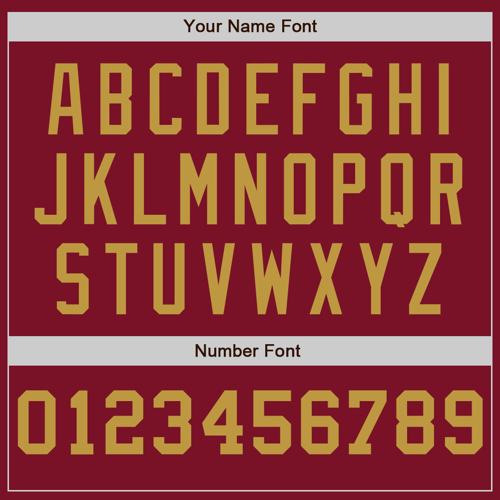 Custom Crimson White-Old Gold Pinstripe Authentic Split Fashion Baseball Jersey