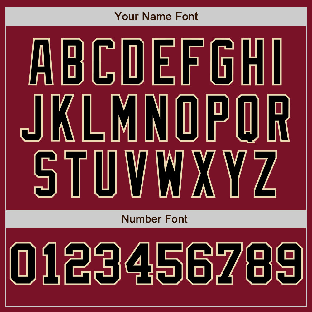 Custom Crimson Cream-Black Pinstripe Authentic Split Fashion Baseball Jersey