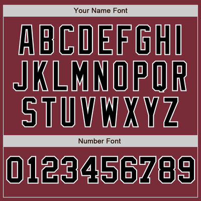 Custom Burgundy White-Black Pinstripe Authentic Split Fashion Baseball Jersey