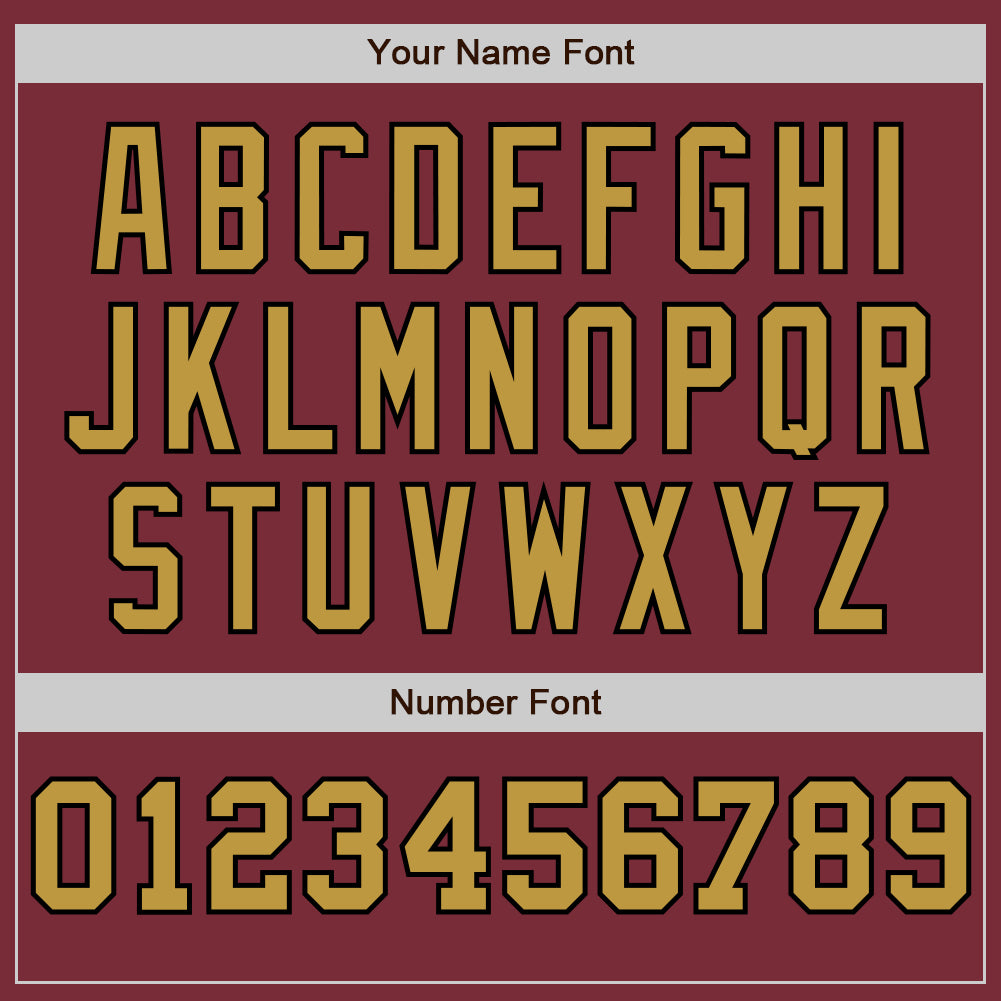 Custom Burgundy Old Gold-Black Pinstripe Authentic Split Fashion Baseball Jersey