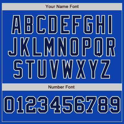 Custom Thunder Blue White-Navy Pinstripe Authentic Split Fashion Baseball Jersey