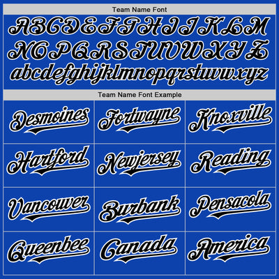 Custom Thunder Blue White-Black Pinstripe Authentic Split Fashion Baseball Jersey