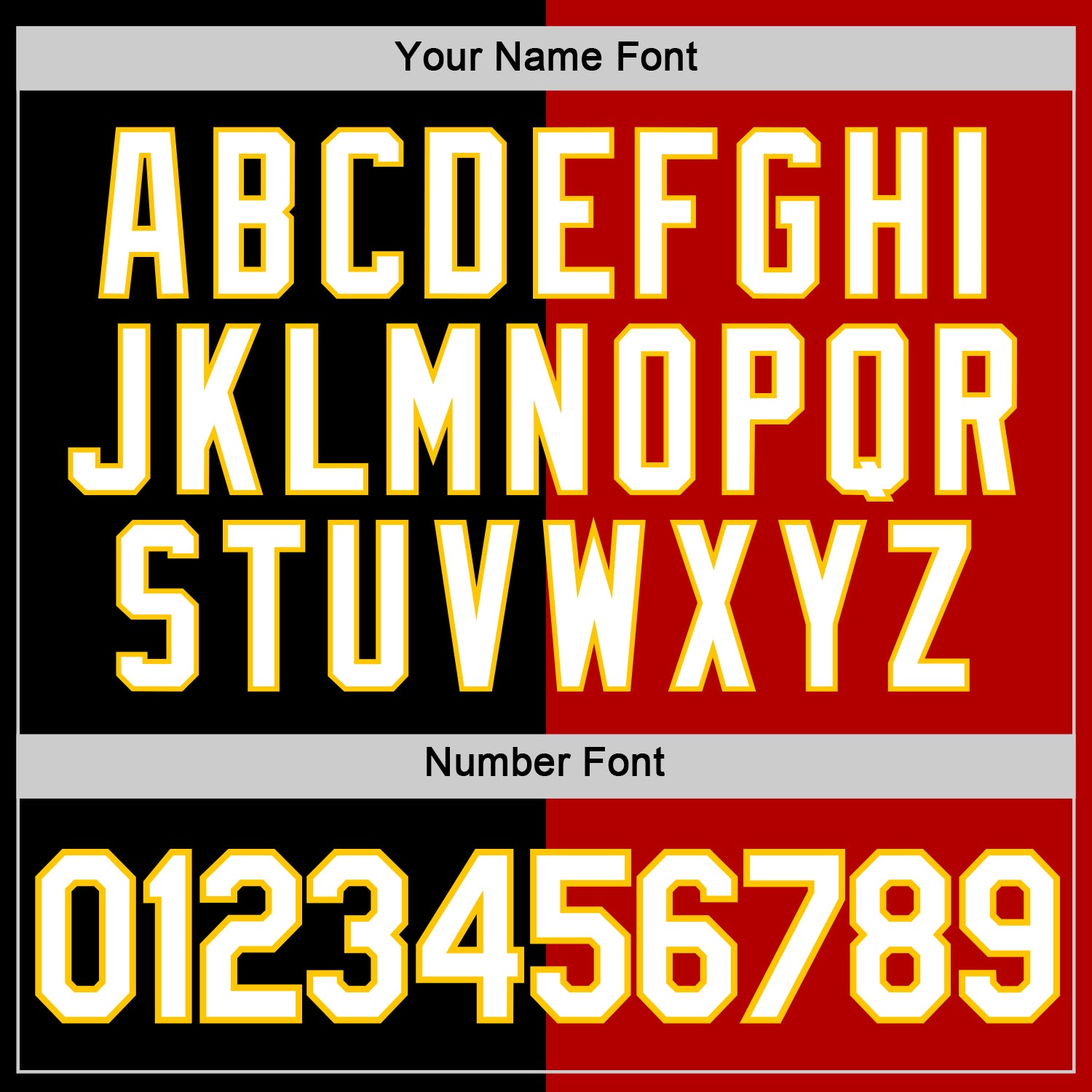 Custom Black Red-Yellow Split Fashion Performance T-Shirt