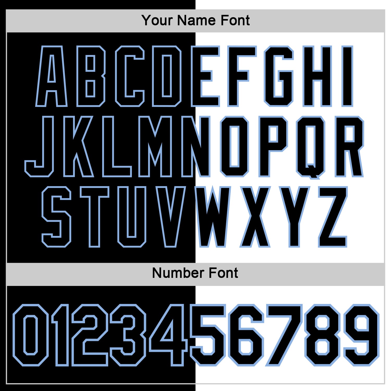 Custom Black White-Light Blue Split Fashion Performance T-Shirt