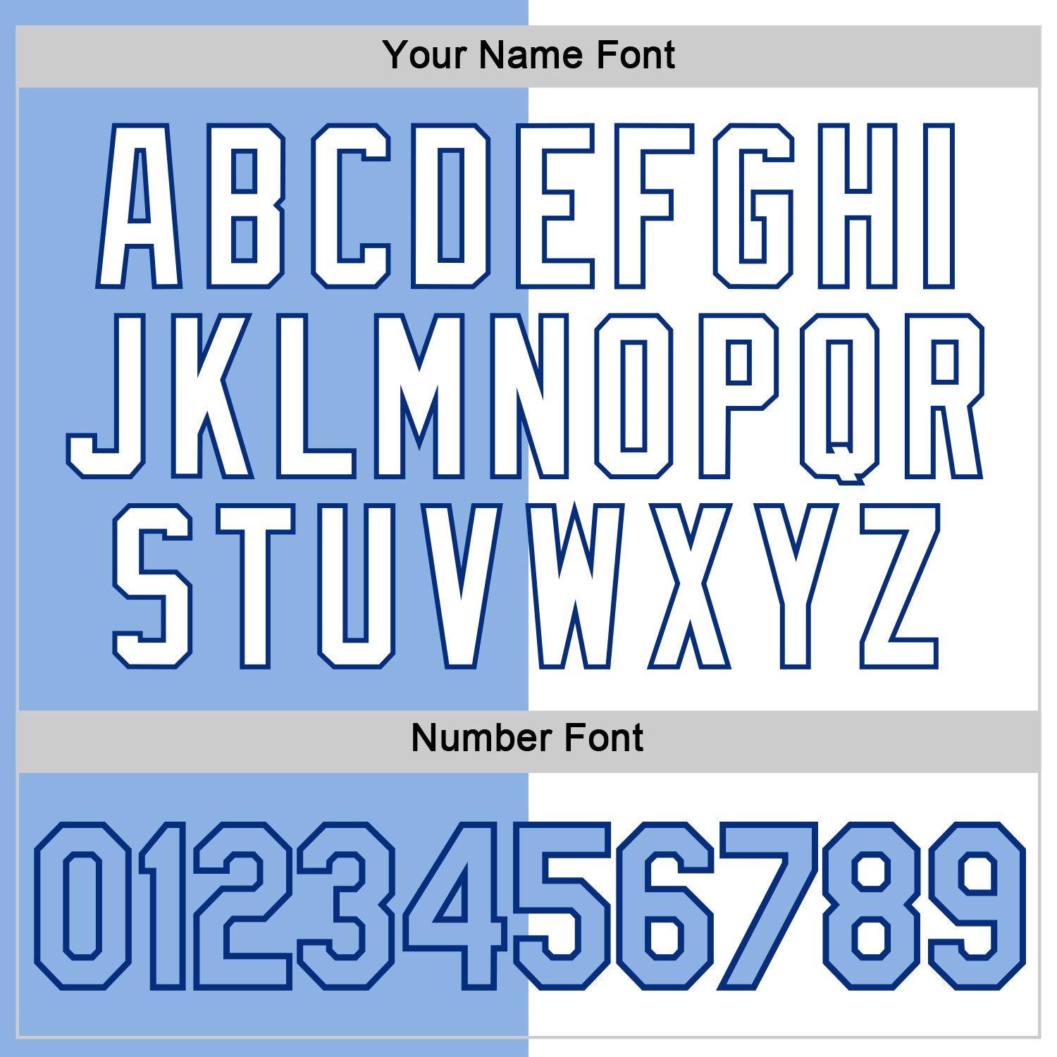 Custom Light Blue White-Royal Split Fashion Performance T-Shirt