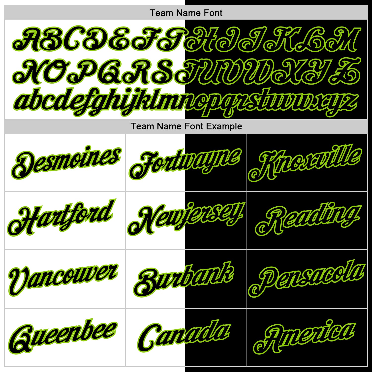 Custom Black White-Neon Green Split Fashion Performance T-Shirt