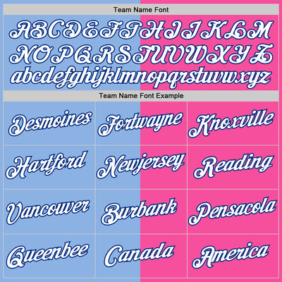 Custom Pink Royal-Light Blue Split Fashion Performance T-Shirt