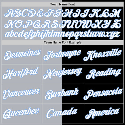 Custom Black Light Blue-Gray Split Fashion Performance T-Shirt