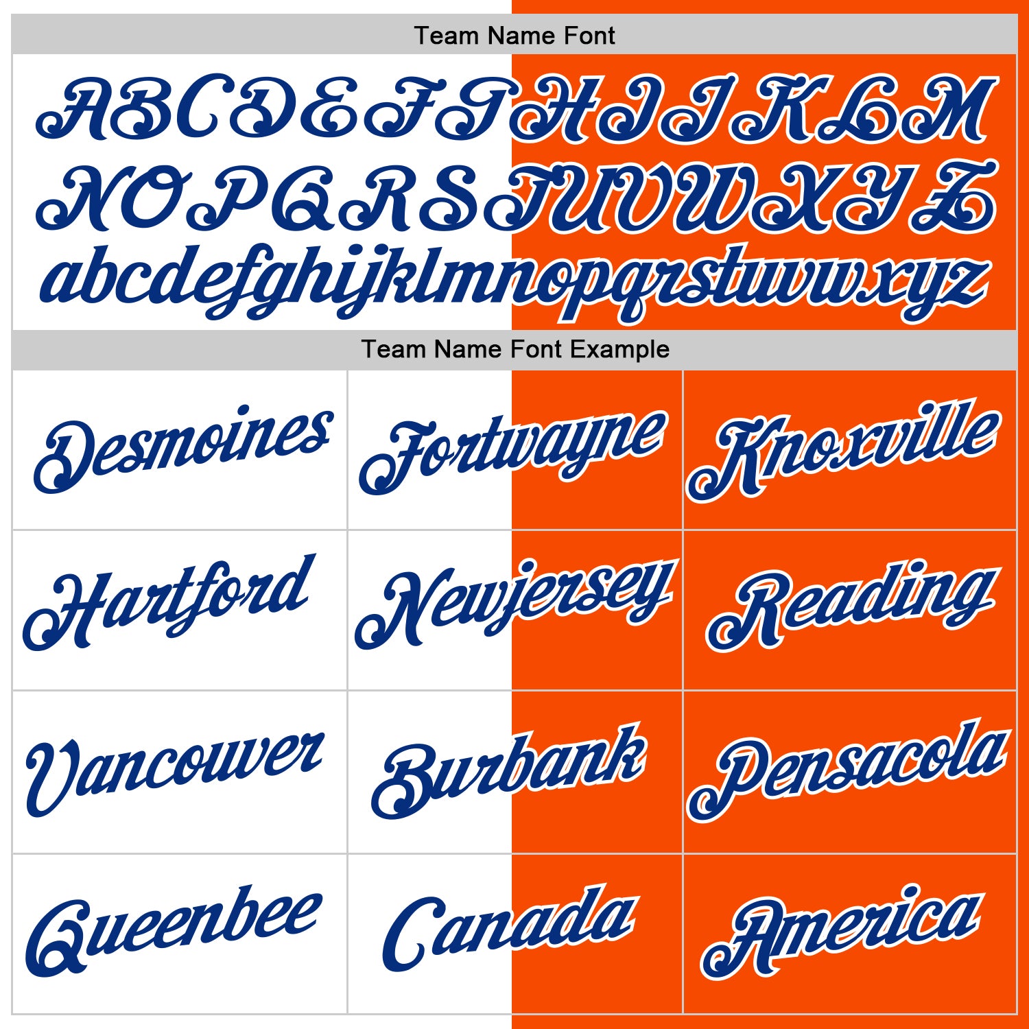 Custom Orange Royal-White Split Fashion Performance T-Shirt