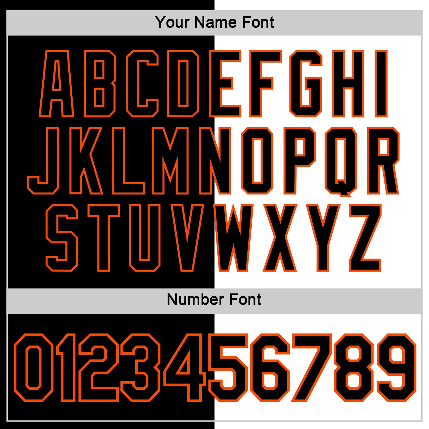 Custom Black White-Orange Split Fashion Performance T-Shirt