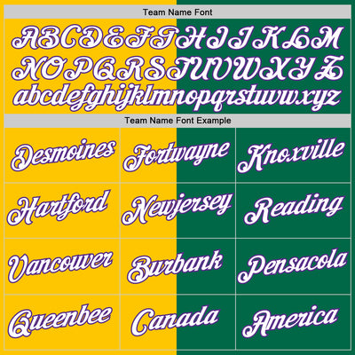 Custom Kelly Green Purple-Yellow Split Fashion Performance T-Shirt