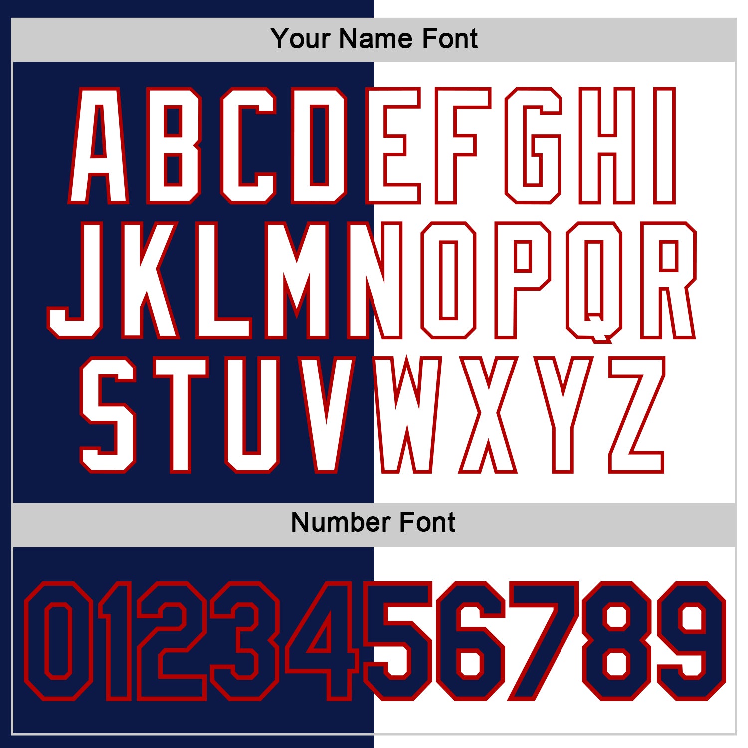 Custom Navy White-Red Split Fashion Performance T-Shirt