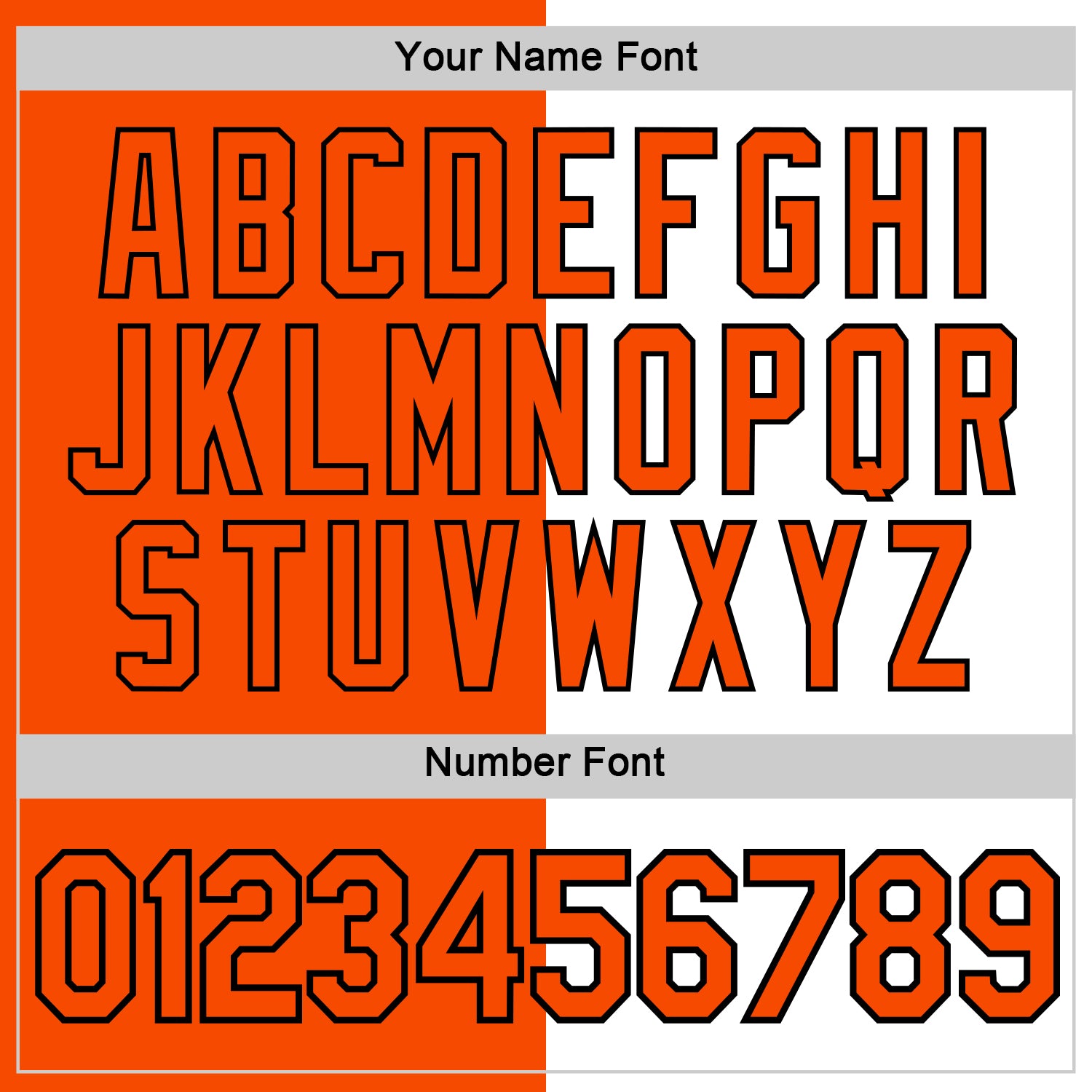 Custom Orange White-Black Split Fashion Performance T-Shirt