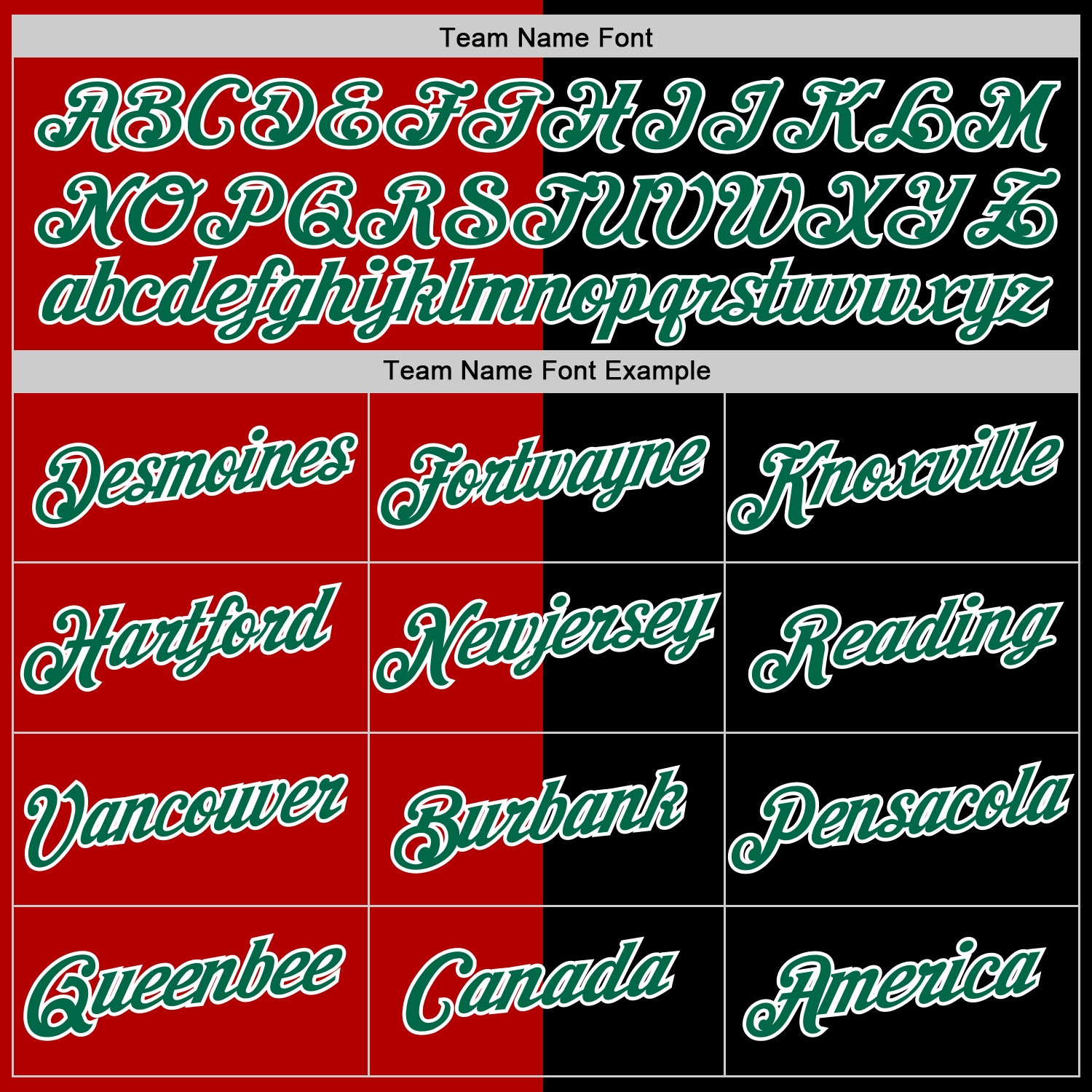 Custom Black Kelly Green-Red Split Fashion Performance T-Shirt