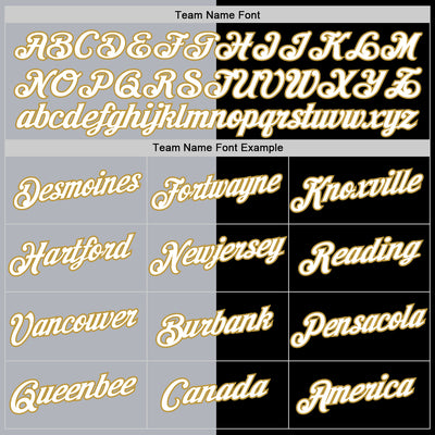 Custom Black Old Gold-Gray Split Fashion Performance T-Shirt