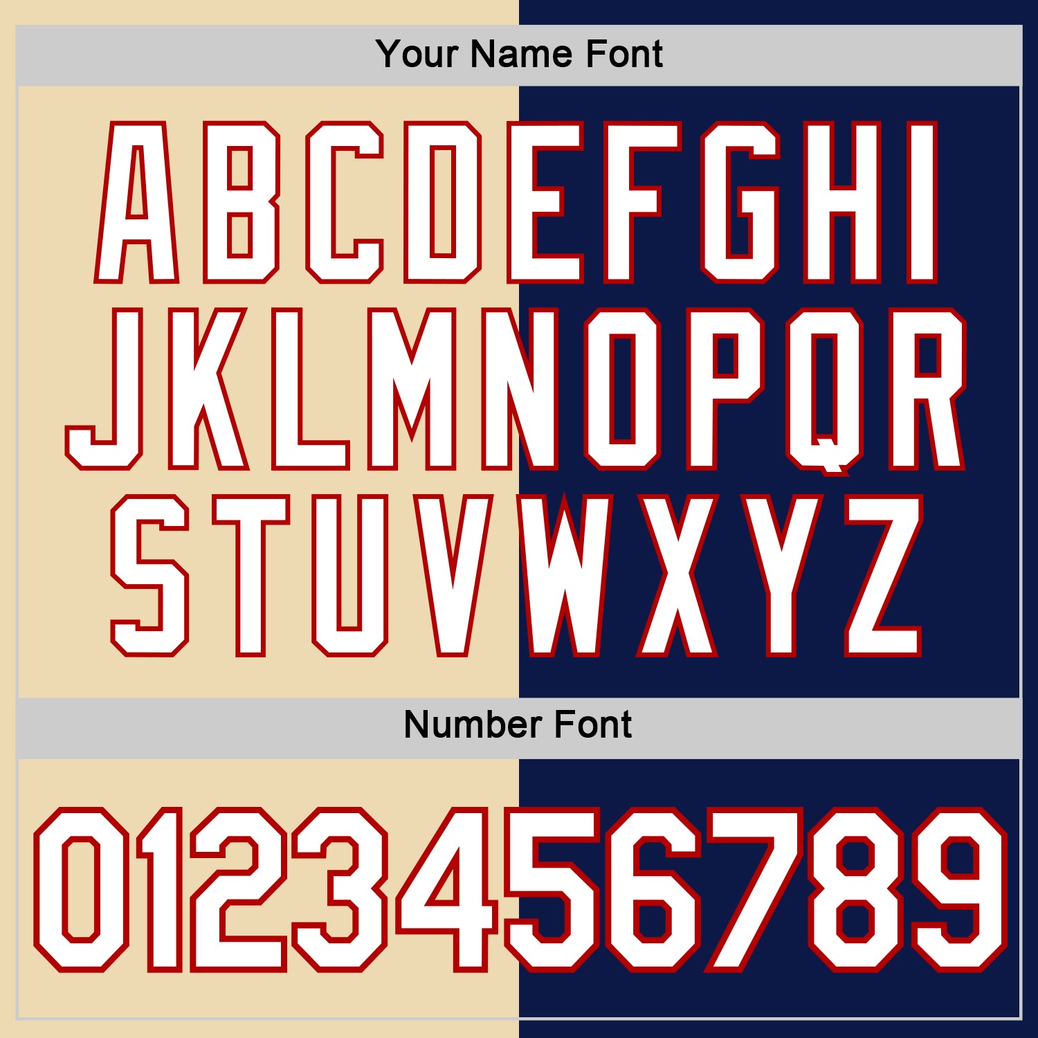 Custom Cream White Navy-Red Split Fashion Performance T-Shirt