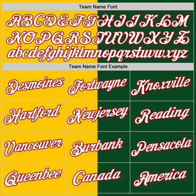 Custom Green Red-Yellow Split Fashion Performance T-Shirt