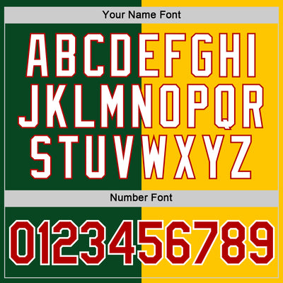 Custom Green Red-Yellow Split Fashion Performance T-Shirt