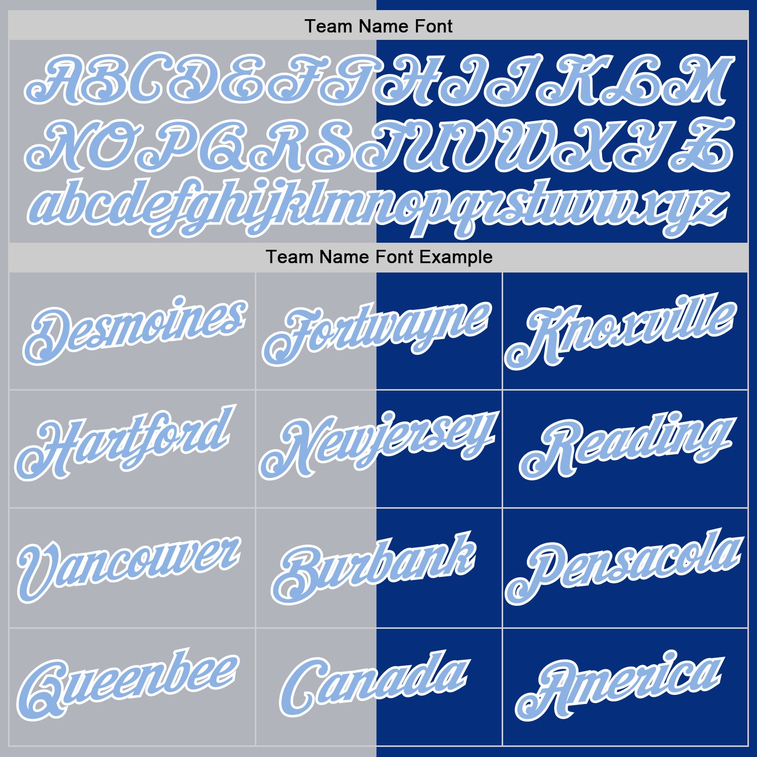 Custom Royal Light Blue-Gray Split Fashion Performance T-Shirt