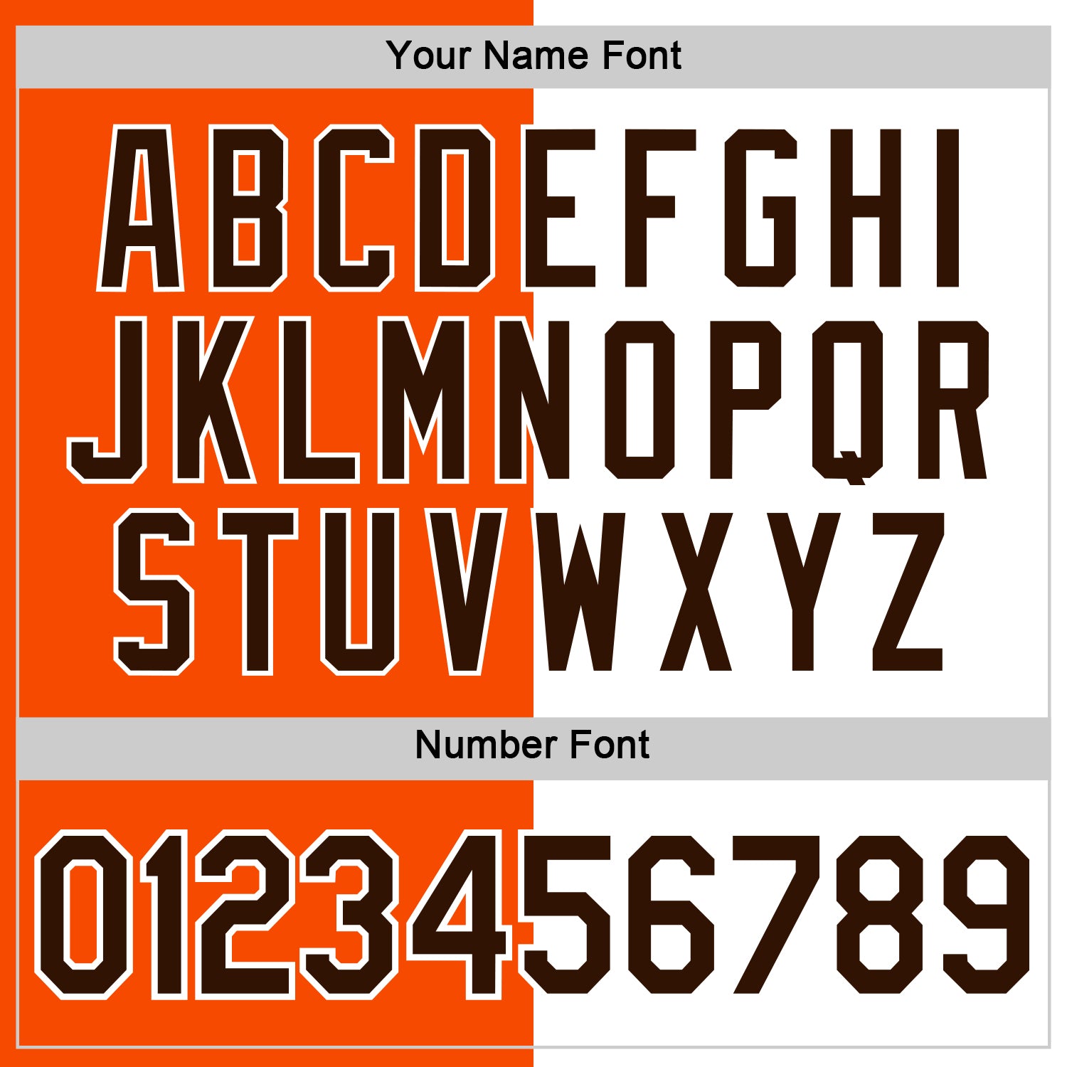 Custom Orange Brown-White Split Fashion Performance T-Shirt