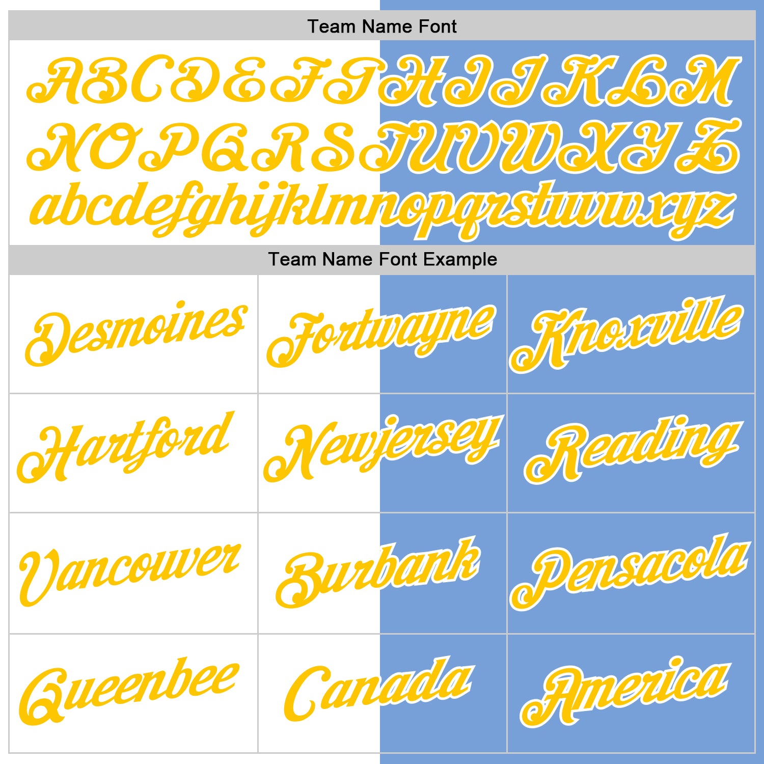 Custom Powder Blue Yellow-White Split Fashion Performance T-Shirt